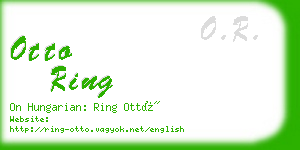 otto ring business card